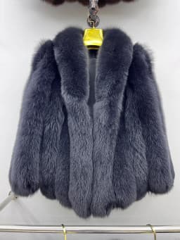 Winter Warm Fox Fur Jacket Lady Women Natural Fur Coat Long Sleeve Outwear Overcoat Authentic Genuine Fur Coats
