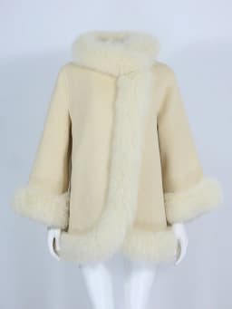 OFTBUY Real Fur Coat Winter Jacket Women Natural Fox Fur Collar Cashmere Wool Woolen Ladies Outerwear Streetwear Fashion