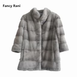 Fancy Rani Real Mink Fur Coat Natural Women Winter Long Leather Jacket Luxury Female Clothes 2023 Mink Fur Coat Women Promotion