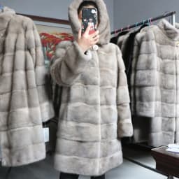 Fancy Rani Real Mink Fur Coat Natural Women Winter Long Leather Jacket Luxury Female Clothes 2023 Mink Fur Coat Women Promotion