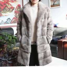 Fancy Rani Real Mink Fur Coat Natural Women Winter Long Leather Jacket Luxury Female Clothes 2023 Mink Fur Coat Women Promotion