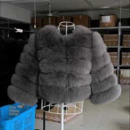 2023 Natural Real Fox Fur Coat Women Winter Warm Luxury Fur Jacket Detachable Long Sleeves Female Vest Furry Coats Outerwear