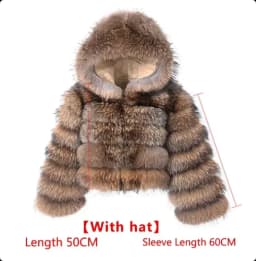2023 Natural Real Fox Fur Coat Women Winter Warm Luxury Fur Jacket Detachable Long Sleeves Female Vest Furry Coats Outerwear