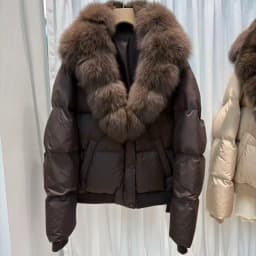 OFTBUY Woman Real Fur Collar White Duck Down Jacket Winter Warm Thick Button Luxury Fashion Coat Women Short Puffer Clothing