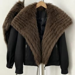 OFTBUY Natural Fur Cuffs Coat Outerwear Female New Winter Women Real Striped Fur Collar Windproof Parka Warm Duck Down Jacket