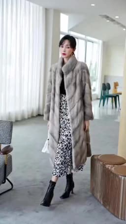 HDHOHR 2026 100% Real Mink Fur Coat Women Long High Quality Natural Mink Fur Jackets Winter Thick Warm Luxury Female Fur Parkers