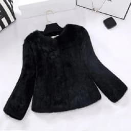 New Women Winter Real Rabbit Fur Coat Natural Warm 100% Genuine Rabbit Fur Jacket Lady Fashion Real Rabbit Fur Overcoat