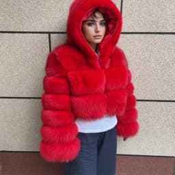 HUAQIUMEISI Natural Fox Fur Hooded Jacket New High Street Women Winter Real Fox Natural Raccoon Fur 3 Rows Hooded Fur Coat