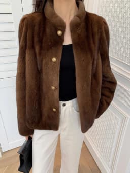 HDHOHR 2026 New100% Real Mink Fur Coat Women Fashion Essential Natural Mink Coat Warm Short Leather Outerwear Winter Fur Jacket