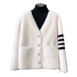 CT152 PDUI Women Real Wool Fur Coat Winter Warm Female Girl Sheep Shearing Jacket Parka OverCoat