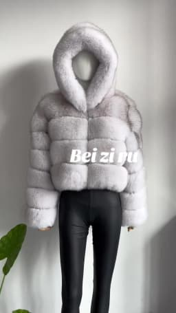 BEIZIRU Hooded Real Fox Fur coat woman winter Natural Coat warm waistcoat Custom