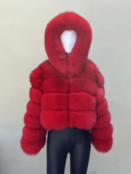 BEIZIRU Hooded Real Fox Fur coat woman winter Natural Coat warm waistcoat Custom