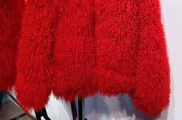 Real fur Colorful Women's Real Mongolia Sheep Fur Jacket With Collar Winter Coat Female