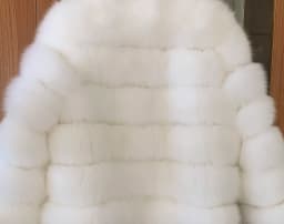 Women's Real Raccoon Hooded Fur Coat and Natural Real Fox Fur Hooded Coat, Winter Warm Coat, Fashionable and Fluffy