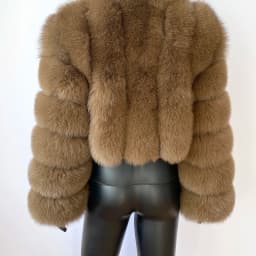 Fur Coat Women Winter Fashion Deep V-neck Superpopular Natural Fox Fur Full Sleeve High Waist Real Fur Coat Lady Luxury Style
