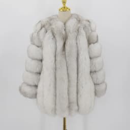 pink java QC8128 new arrival women winter clothes real fox fur coat natural fox fur jacket  hot sale big fur long sleeve