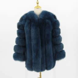 pink java QC8128 new arrival women winter clothes real fox fur coat natural fox fur jacket  hot sale big fur long sleeve