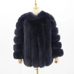 pink java QC8128 new arrival women winter clothes real fox fur coat natural fox fur jacket  hot sale big fur long sleeve