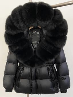OFTBUY Autumn Winter Clothes Women Warm Natural Fur White Goose Duck Jacket Big Real Fox Fur Coat Female Hooded Puffer Jacket
