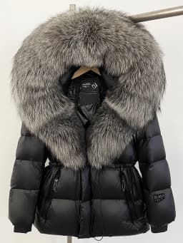 OFTBUY Autumn Winter Clothes Women Warm Natural Fur White Goose Duck Jacket Big Real Fox Fur Coat Female Hooded Puffer Jacket