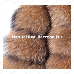 Women's Winter Hooded Natural Fur Jacket Plush Long Sleeve Coat Warm Stylish Outerwear for Cold Weather