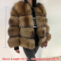 Women's Winter Hooded Natural Fur Jacket Plush Long Sleeve Coat Warm Stylish Outerwear for Cold Weather
