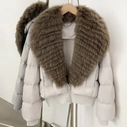 OFTBUY Female New Winter Natural Fur 90 Duck Down Jacket Women Real Fox Fur Coat Cropped Warm Puffer Outerwear Fashion Casual