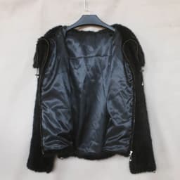 Mink Hair Knitted Fur Coat Mink Clothes Fur Women's Fashion Lapel Coat Jacket Winter Fur Jacket
