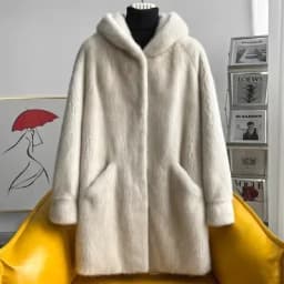 YOLANFAIRY 2025 Winter New in Outwears Women Real Fur Coat Female Mink Fur Coats Woman Whole Mink Fur Jacket Femme Abrigo Mujer