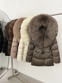 OFTBUY Winter 90% Duck Down Jacket Women Luxury Large Natural Silver Fox Fur Hooded Thick Warm Female Parkas Waterproof
