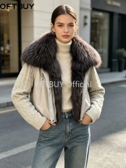 OFTBUY 90% Duck Down Jacket Women Luxury Natural Raccoon Fur Winter Short Puffer Coat Thicken Female Parkas Detachable Sleeve