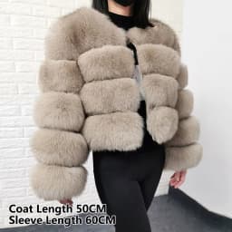 2026 MAOMAOKONG Natural Real Fox Fur Coat Women Winter Long Sleeve Luxury Raccoon Fur Jackets Thick Top Female Furry Coat Vest