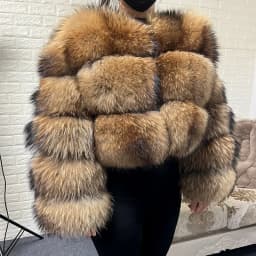 2026 MAOMAOKONG Natural Real Fox Fur Coat Women Winter Long Sleeve Luxury Raccoon Fur Jackets Thick Top Female Furry Coat Vest