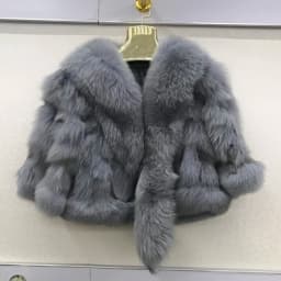 New Arrival Women Real 100% Natural Fox Fur Coats Autumn Winter Wholeskin Fox Fur Short Style Jacket Warm Real Fox Fur Overcoats