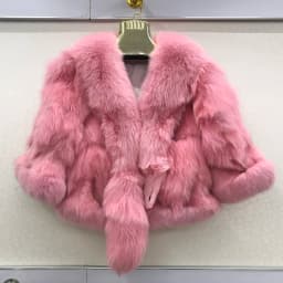 New Arrival Women Real 100% Natural Fox Fur Coats Autumn Winter Wholeskin Fox Fur Short Style Jacket Warm Real Fox Fur Overcoats
