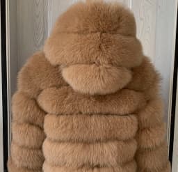 HUAQIUMEISI Children's hooded real fur coat girl boy same style children's Kids fox fur coat children's raccoon fur coat hooded