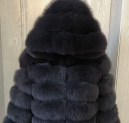HUAQIUMEISI Children's hooded real fur coat girl boy same style children's Kids fox fur coat children's raccoon fur coat hooded