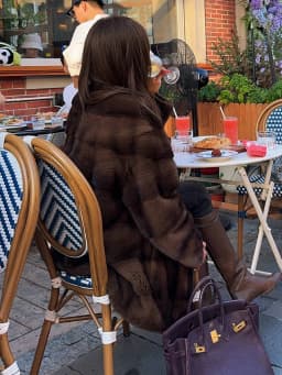 HDHOHR 2026 New100% Real Mink Fur Coat Women Fashion Essential Natural Mink Jacket Winter Thick Warm Long Mink Fur Outerwear