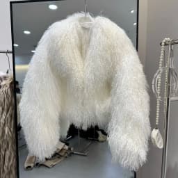 New Brand Women's Real Mongolia Sheep Fur Jacket With Collar Winter Coat Female fur coat