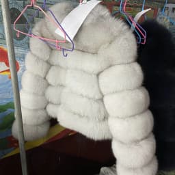 QUEENTINA Fox Fur Coat Real Winter New Outwears Women's Fashion Luxury Jacket High Quality Clothing Natural And Stand Collar
