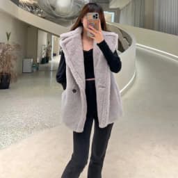 Teddy Bear Coat Camel Sleeveless Coat Winter Women Warm Jacket Sand Brown Alpaca Coat Women Loose Fashion Casual Commute 2022New