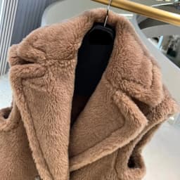 Teddy Bear Coat Camel Sleeveless Coat Winter Women Warm Jacket Sand Brown Alpaca Coat Women Loose Fashion Casual Commute 2022New