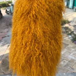 New Style Genuine 100% Mongolian Sheepskin Real Fur Large Collar Brow Jacket Women Winter Coat High-Quality Sheepskin OverCoat