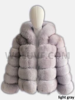 Luxury Real Fox Fur Coat Women Winter Thick Warm Hooded Fox FurJacket Short Bubble Real Fur Coats Outerwear Genuine Fur