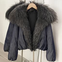 OFTBUY Large Natural Fox Raccoon Fur Parkas Female Outwear Short Puffer Coat Women 2026 New Thick 90% White Duck Down Jacket