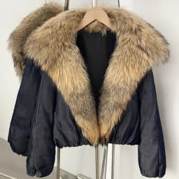 OFTBUY Large Natural Fox Raccoon Fur Parkas Female Outwear Short Puffer Coat Women 2026 New Thick 90% White Duck Down Jacket