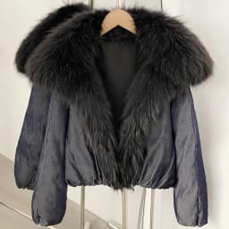OFTBUY Large Natural Fox Raccoon Fur Parkas Female Outwear Short Puffer Coat Women 2026 New Thick 90% White Duck Down Jacket