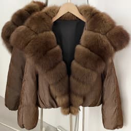 OFTBUY Large Natural Fox Raccoon Fur Parkas Female Outwear Short Puffer Coat Women 2026 New Thick 90% White Duck Down Jacket