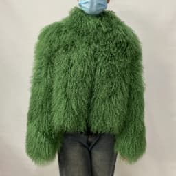 Mongolian Genuine Sheepskin Women's Winter High Quality Fashion Tibetan Sheepskin Jacket New Natural Sheepskin Stand Collar Coat