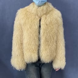Mongolian Genuine Sheepskin Women's Winter High Quality Fashion Tibetan Sheepskin Jacket New Natural Sheepskin Stand Collar Coat